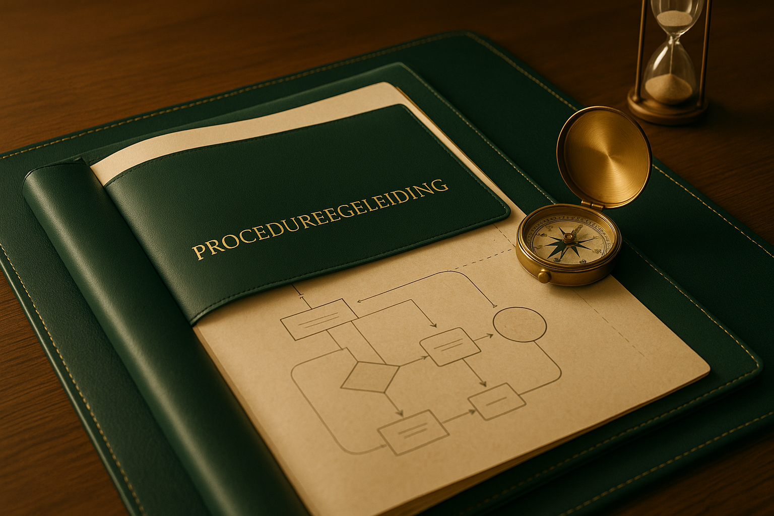 Abstract beeld van een kompas dat de weg wijst