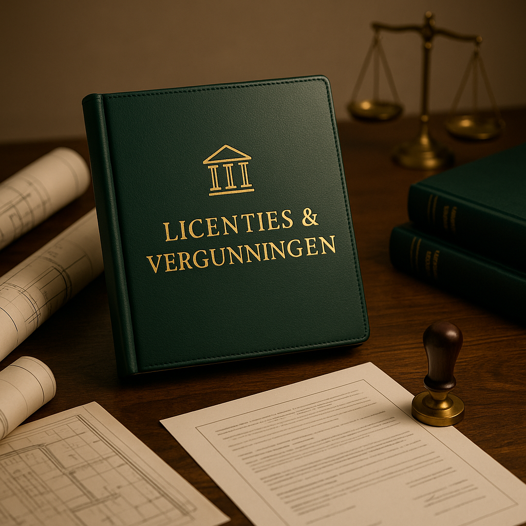 Architecturale blauwdruk die overgaat in een stadslandschap